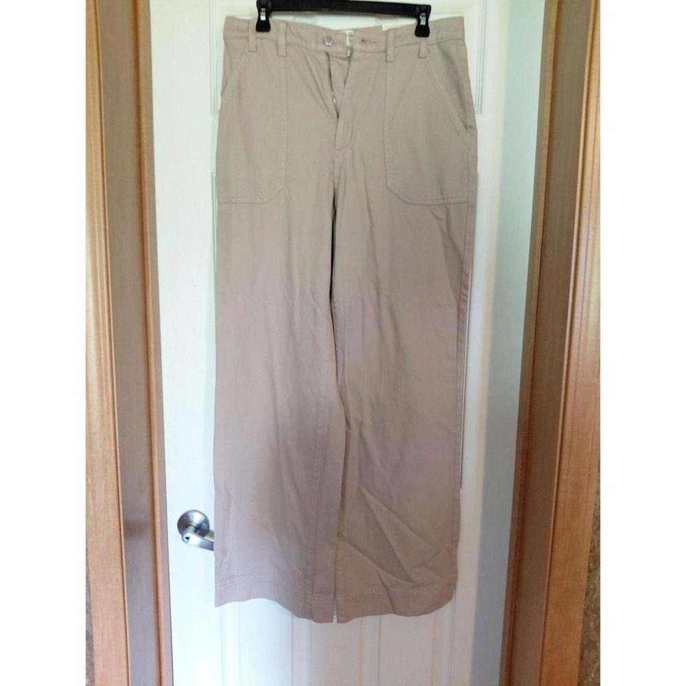 Universal Thread Chinos Women 8R Tan Straight Leg Mid Rise Patch Pocket Pants